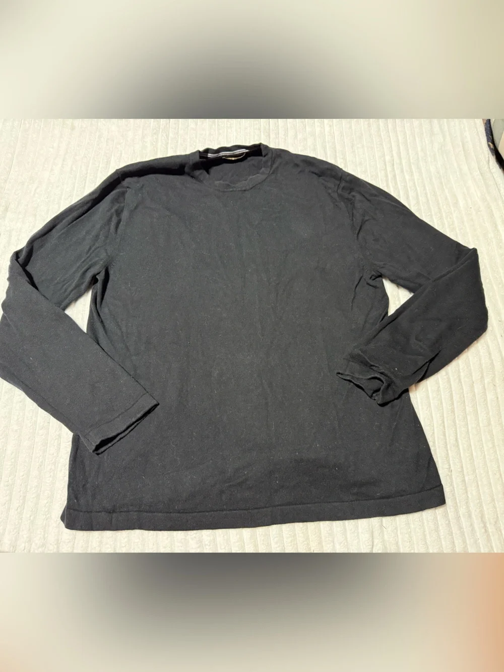 Banana Republic Black Long Sleeve Crewneck Sweater